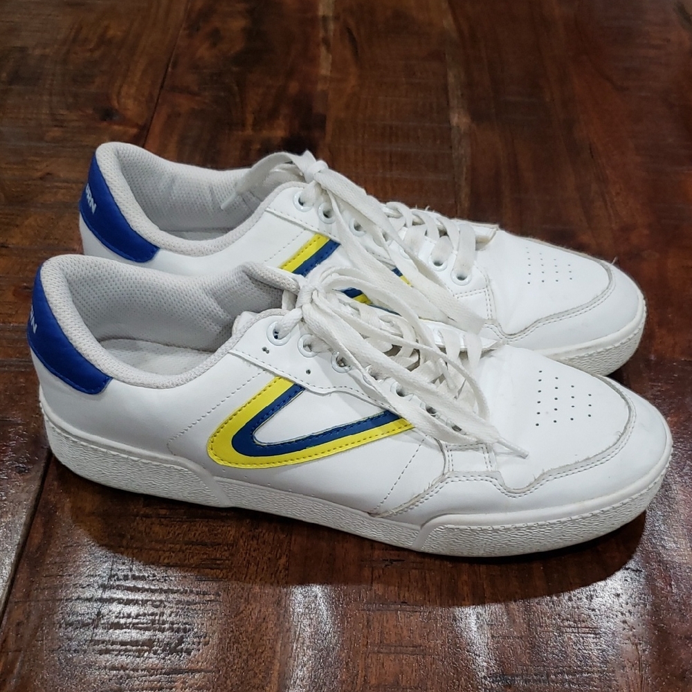 Retro Tretorn Sneakers with Blue and Yellow Accents